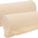 2 Pcs Couch Arm Covers Polyester Anti- Slip Armchair Cover Armrest Cover for Chairs Sofa Stretch Armrest Covers Furniture Protector Washable Armchair Slipcovers (Beige)