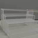 8 Pcs Acrylic Display Risers(8.5",8",7.5",7") ,Clear Product Stand,Cupcakes Holder Dessert Display Transparent Showcase Stands, Candy Bar Risers, Acrylic Lifts Display for Figures