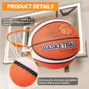 Silent Basketball Size 7 with Fabric Cover, 600g Airless Basketball for Quiet Dribbling and Indoor Training, Pro PU Foam Ball for Adults and Children, Ideal Gift for Birthdays or Christmas