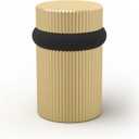 Mega Handles Linear Floor Door Stopper, Quickly Installed Wall Protector, Wall Protectors from Door Knobs, Floor Door Stop with Mounting Hardware Included - Satin Brass - 2 Inch (1 Pack)