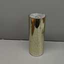 WGVI Hurricane Candle Holder Sleeve, W: 4", Ht: 12", Gold Speckled Glass Cylinder Open Both Ends, Chimney Tube Shade, 1 Piece