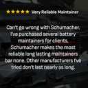Schumacher Electric 1.5A Car Battery Charger and Maintainer, 3-in-1 Solution, for 6V/12V Power Sport, Automotive, and Marine Batteries, SC1355.