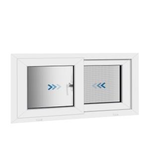 NOOTA Basement Window 32" x 14" Double Tempered Glass, Removable Flange, Vinyl Sliding WindowWhite | Sliding window