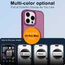 ZIYE Wine Red Case for iPhone 16 Pro Max Case with Stand [Compatible with MagSafe] Heavy Duty Protection Military Grade Shockproof Magnetic Cover with 360 Rotatable Ring Kickstand for Women Men