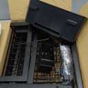 YKLSLH 4 Baskets Over The Sink Dish Drying Rack, Extendable Large Capacity Sink Rack, Metal Drying Rack Saving Space,for Most Sinks (26.57"-35") (Black)