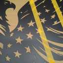 Metal Eagle American Flag Wall Decor Intricate Design with Stars And Stripes,Patriotic American Bald Eagle Metal Wall Art,Patriotic Gift for 4th of July And Independence Day Decor(23.6 * 23.3 inches)