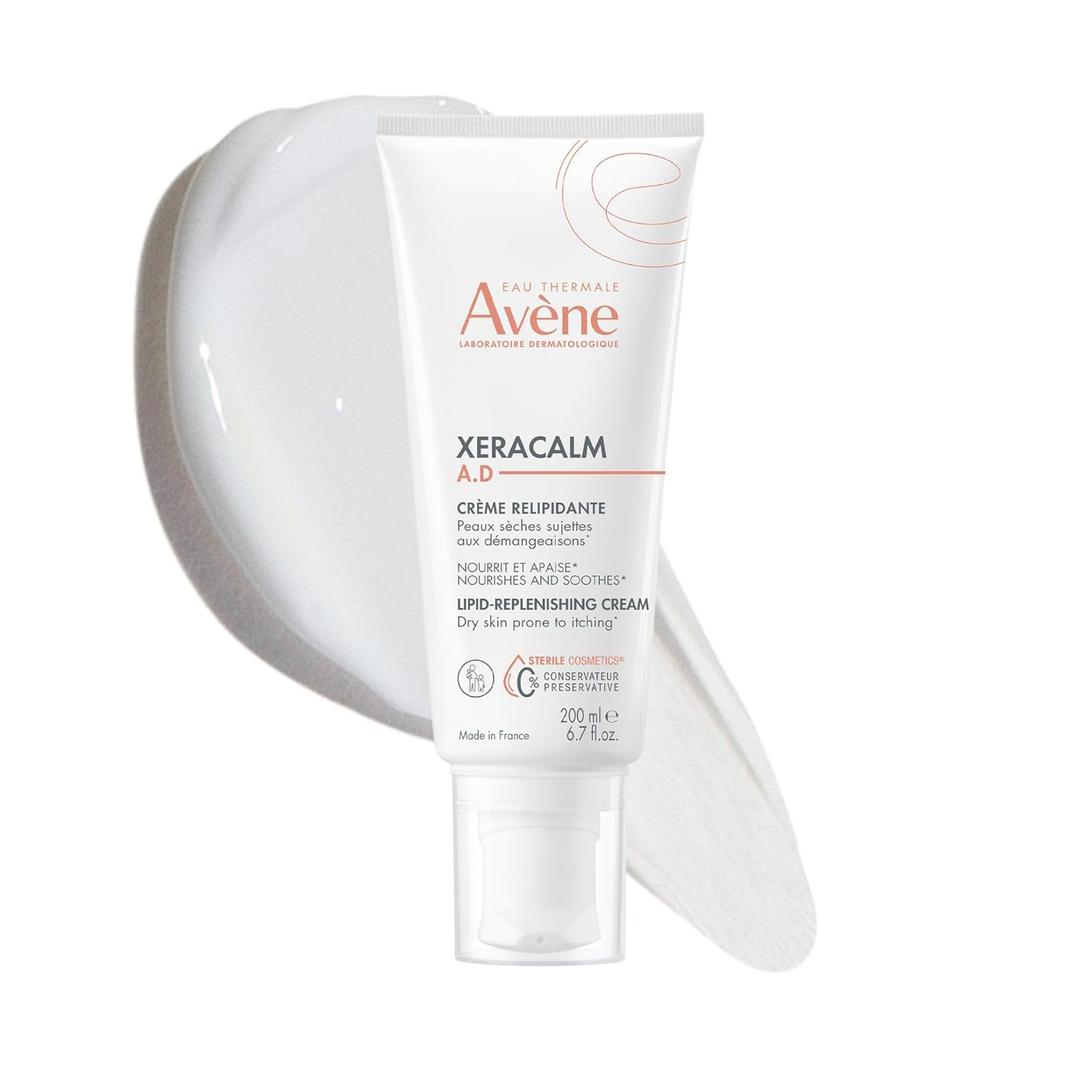 Avne XeraCalm A.D Lipid-Replenishing Cream - Atopic Dermatitis, Eczema-Prone Skin - Preservative & Fragrance-Free (6.7 Ounce (Pack of 1))
