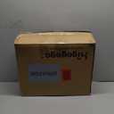 HIGOGOGO Round Stuffed Pouf Ottoman, Pu Leather Poufs with Foam Chunk Filling, Furry and Fluffy Pouf Foot Stool Storage Ottoman, 20 X 15 Floor Poufs Foot Rest for Living Room,Dark Brown