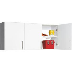 Prepac Elite 54" Wall Cabinet, White Storage Cabinet with 2 Adjustable Shelves, Storage for Pantry, Kitchen and Bathroom 12" D x 54" W x 24" H
