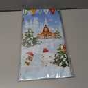 Fancy Land Christmas Tablecloths 3 Pack Gingerbread House Table Cover Snow Disposable Tablecloths Christmas Party Decoration
