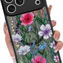 OOK Designed for iPhone 17 Pro Max Case Cute Flower Floral Design for Girls Women Compatible with Magsafe Soft TPU Camera Lens Protective Phone Magnetic Cover