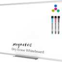 XBoard Magnetic Dry Erase Board/Whiteboard, 36 X 24 Inches Double Sided White Board, Silver Aluminium Frame