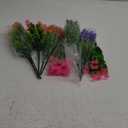 AGIRL 24 Bundles Artificial Flowers Outdoor,No Fade Fake Plastic Flowers Faux Plants for Decoration Hanging Planters Indoor Outside Garden Porch Window Box Home Farmhouse Wedding (6 Mix Colors)