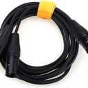 NANYI XLR Splitter Microphone Cable 2XLR Male to XLR Female Patch Cables 3-Pin Dual XLR Male to XLR Female Y Cable Adaptor mic Cable, DMX Cable, Patch Cords -5FT