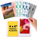 4x6 Photo Albums - (Set of 8), by Paper Plan, Mini Albums, Each Can Hold Up To 36 Photos, Works With Portrait and Landscape Pictures - Perfect for Storing Beautiful Memories