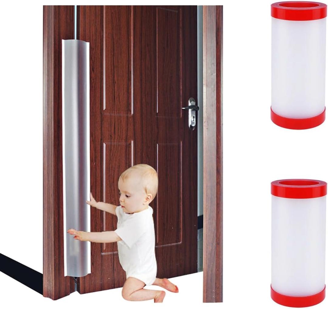 Door Pinch Guard Baby Proofing, Door Hinge Cover, Door Protector for Kids Finger Safety, Door Finger Pinch Guards Heavy Duty, Door jam Shield,JuneSisters 2