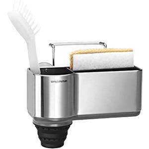 simplehuman Sink Caddy Sponge Holder, Brushed Stainless Steel