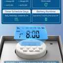 DEWENWILS Pool Pump Timer, Digital Timer Box, 2HP 40A 120-277 VAC, 7-Day 20 ON/Off Programmable Timer Switch for Water Heater, Pool Pump, SPA, Motor, ETL Listed Gray