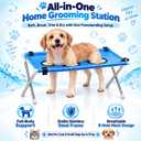 Dog Bed Foldable Grooming Hammock Stand and Bath Holder for Small Pets