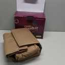 TEXAS LINEN CO. 100% Egyptian Cotton Sheets Queen Size - 1200 Thread Count 4 PC Queen Sheet Set Egyptian Cotton, Sateen Luxury Sheets, High Thread Count Sheet, 17" Deep Pocket, Taupe