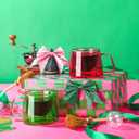 Honeydak 5 Pcs Witch Pink Green Espresso Cups Set Witch Party Glass Mugs Gift 8 oz Pink Green Reusable Glass Cups 2 Glitter Bows for Women Birthday BFF Couples Princess Lover Musical Party Decorations