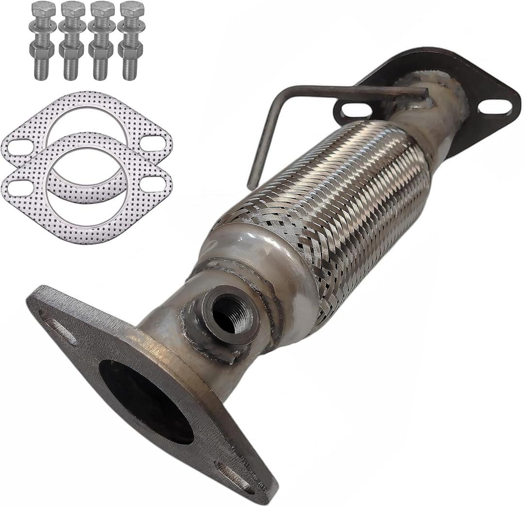 Flex Pipe Direct Fit Replacement Exhaust Repair Kit W/Gaskets Hardware Compatible with Kia Soul +, ! 2.0L 4-Cylinder 2014 2015 2016 2017 2018 2019 - ONExhaust