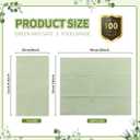 100PCS Disposable Sage Green Guest Napkins Paper Green Disposable Hand Towels Decorative Dinner Napkin Paper Disposable Hand Towels for Bathroom,Baby Shower,Wedding,Birthday,Party Supplies Table Decor