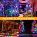 Anycosy Dual Color Change Lights, 165FT 500LED Outdoor/Indoor Waterproof Remote Control Xmas Tree String Lights - 8 Modes, Timer, Warm White/Multi Color