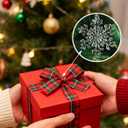 8Pcs Clear Snowflake Hair Clip Snowflake Hairpin Christmas Snowy Clips Xmas Winter Hair Accessories for Princess Women Festive Holiday Christmas Party Gifts (Clear)