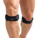 AGPTEK Plus Size Knee Brace for Women & Men, Pain Relief Patella Tendon Knee Strap 2 Pack, Adjustable Knee Support Band for Running Weightlifting Baseball Tennis Volleyball Jogging Bicycle Climbing, 11.02-20.87in