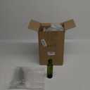 20 Pcs 4 oz Mini Glass Olive Oil Bottles Empty Sauce Condiment Bottles with Dropper Inserts and Sticker Seals Caps for Gifts Kitchen (Circle,Dark Green)