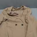 Women with Pockets Solid Double Breasted Blazer Lady Long Sleeves Notched Neck Outwerwear, Size Medium