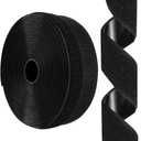 1 Inch x 26 Feet Hook and Loop Tape Sticky Back Fastener Roll, Nylon Self Adhesive Heavy Duty Strips Fastener for Home Office School Car and Crafting Organization (Black)