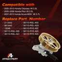 Power Steering Pump with Pulley Compatible with 2005-2008 Honda Pilot, 2005-2010 Honda Odyssey, 2007-2013 Acura MDX, 3.5L/3.7L V6, Replaces # 21-5442, 56110RGL305, 56110RGLA01