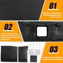RANSOTO Tailgate Molding Trim Compatible with 2023 2024 2025 Ford F250 F-250 F350 F-350 Super Duty Flexible Flex Step Cap Top Protector Cover
