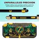 DLseego Protective Case for Switch Lite Version, Hard Shell Cute Cover Case for Games Accessories with 2PCS Thumb Grips Caps - Golden Sword