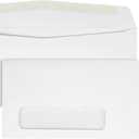 Quality Park #10 Window Envelopes, Single Window, 4-1/8 x 9-1/2 Inches, 24 lb White, Gummed, 500 per Box (QUA90120)