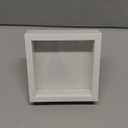 Quality White Wooden Square Deep Shadow Box Frames 6" x 6"