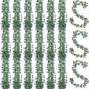 30 Pcs Artificial Eucalyptus Garland 7ft Fake Eucalyptus Greenery Garland Wreath Vines Faux Hanging Plants Artificial Vines for Wedding Backdrop Arch Wall Table Party Outdoor Festival Decor