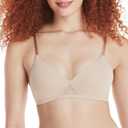 Hanes Women's Wireless Bra, Oh So Light T-Shirt Bras for Women, ComfortFlex Fit, Foam Cups, Single or Multipack (Medium, Nude)