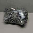 Black and White Bathroom Rugs, Waffle Bath Mat Non Slip Washable Super Absorbent Quick Dry Boho Farmhouse Bathroom Decor, 48"x24" Black and White