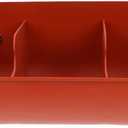 GANAZONO Thickened Plastic Piglet Feeding Trough with 5 Compartments Durable Pig Feeder for Dry and Wet Food Easy to Clean and Install Farm Use (Brown 1pc)