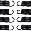 Yoogu 2-1/2 inch (Pack of 8) Overall Length Spring Furniture Replacement Extension Tension Springs Part for Recliner Sofa Trundle Bed Black (12 Turn)