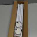 Tension Curtain Rod 30 To 63 Inch White Tension Rods Adjustable Spring Loaded Curtain Rods 7/8" Curtains Rods No Drilling Tension Rods For Windows Bedroom Closet Doorway Door