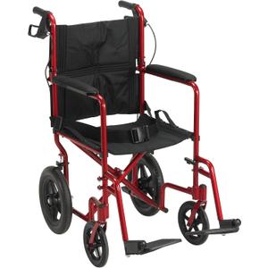 Lightweight Expedition Transport Wheelchair with Hand Brakes, Red
Transport Wheelchair Featuring Lightweight Expedition Frame with Hand Brakes for Safety Daily for Everyday Use