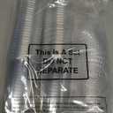 Lilymicky [50 Sets] 20 oz Clear Plastic Cups With Flat Lids, Disposable Drinking Cups, 20 oz Plastic Cups for Ice Coffee, Smoothie, Slurpee, or Any Cold Drinks