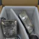 LED DRL Headlight Assembly, Compatible with 1994-2001 Dodge Ram 1500/1994-2002 Ram 2500 3500(DON'T Fit SPORT Models or Ram VAN Models) Headlights Kit, Headlamp Black Housing Clear Reflector