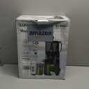 Cold Press Juicer, 5.8" Wide Feed Chute Juice Extractor Machine with 400W, High Juice Yield, Slow Masticating Juicer for Whole Vegetables & Fruits, Light Grey