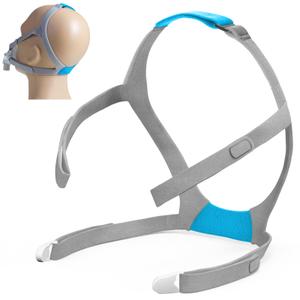 Tegneo Airfit F30 Headgear Strap, Headgear Replacement Compatible with Airfit F30 CPAP Mask, Adjustable Home Ventilator Mask Headband with Two Clips, Standard Size