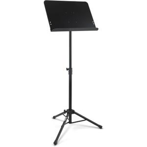 On-Stage SM7211B Professional Grade Folding Orchestral Sheet Music Stand, Black